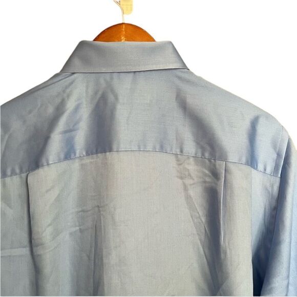 Geoffrey Beene blue button down shirt. - Picture 3 of 11